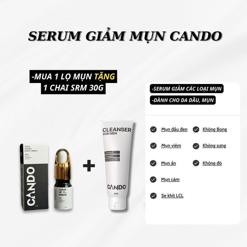 Serum Mụn và sữa rửa mặt dành cho da dầu này