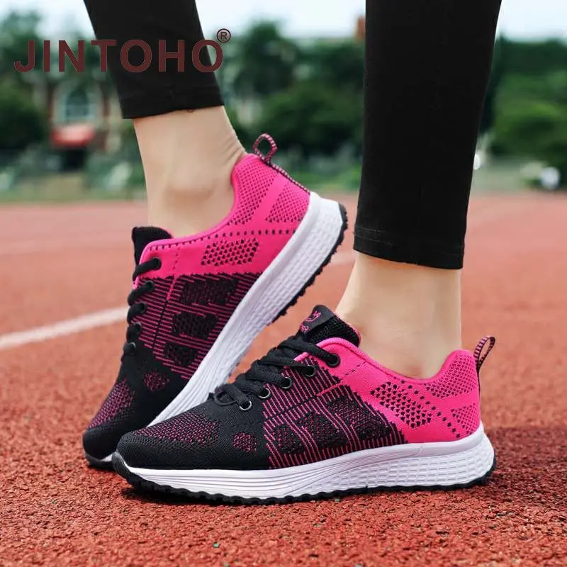 Giày thể thao thoáng khí JINTOHO dành cho phụ nữ, giày thể thao thời trang bình thường, thoải mái 2
