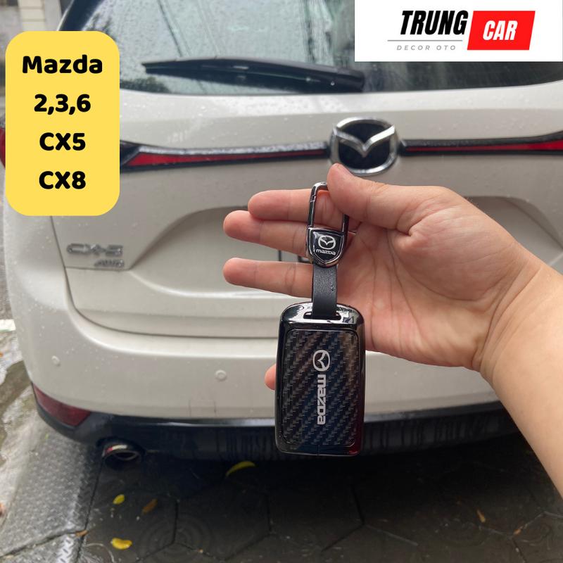 Ốp chìa khoá Mazda CX5, CX8 , Mazda 2,3 6 , hợp kim,Móc Khóa. Chìa điện