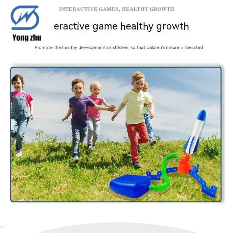 LED Skyrocket Flying Blaster Rocket Launcher Air Rocket for Kids Toys