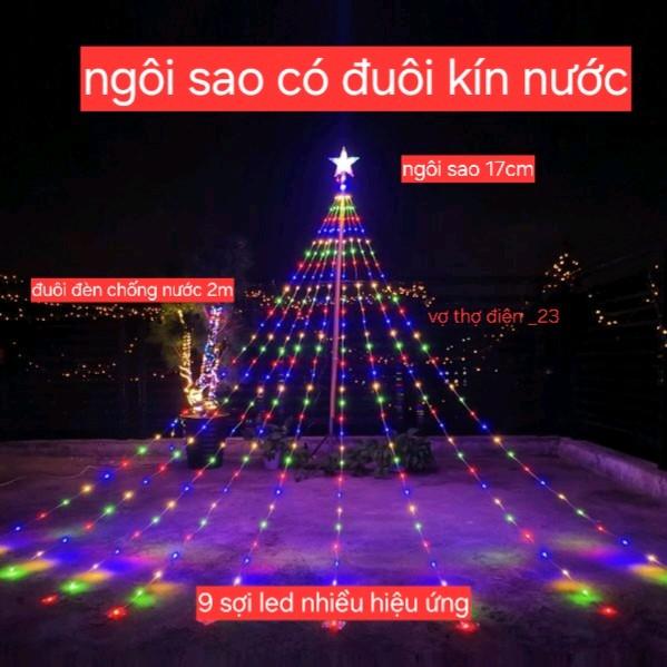  Đèn ngôi sao có đuôi trang trí noel . Ngôi sao trang trí Noel 