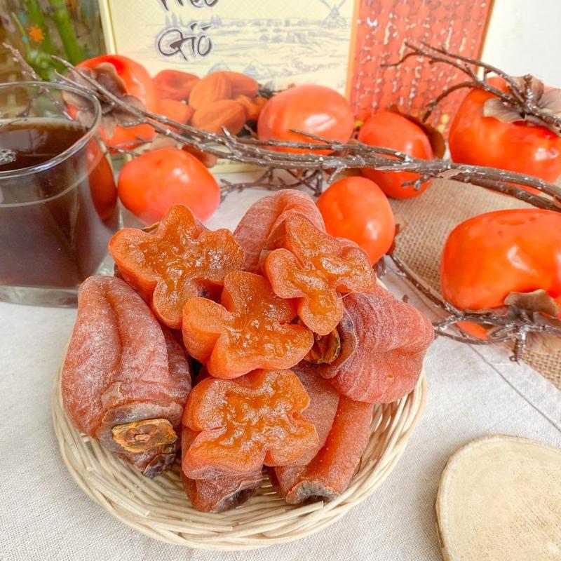 [Kèm hộp sang trọng biếu Tết] Hồng Treo Gió 500g Dẻo Ngọt Tươm Mật Không Đường - Snack Healthy - Thức Ăn Ăn Vặt Food 1