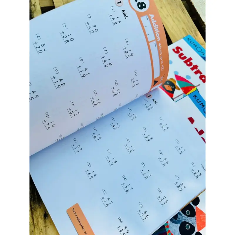 Bộ Sách - Kumon Math Workbooks - 10 cuốn học Toán Tiếng Anh-Simon BookStores 6