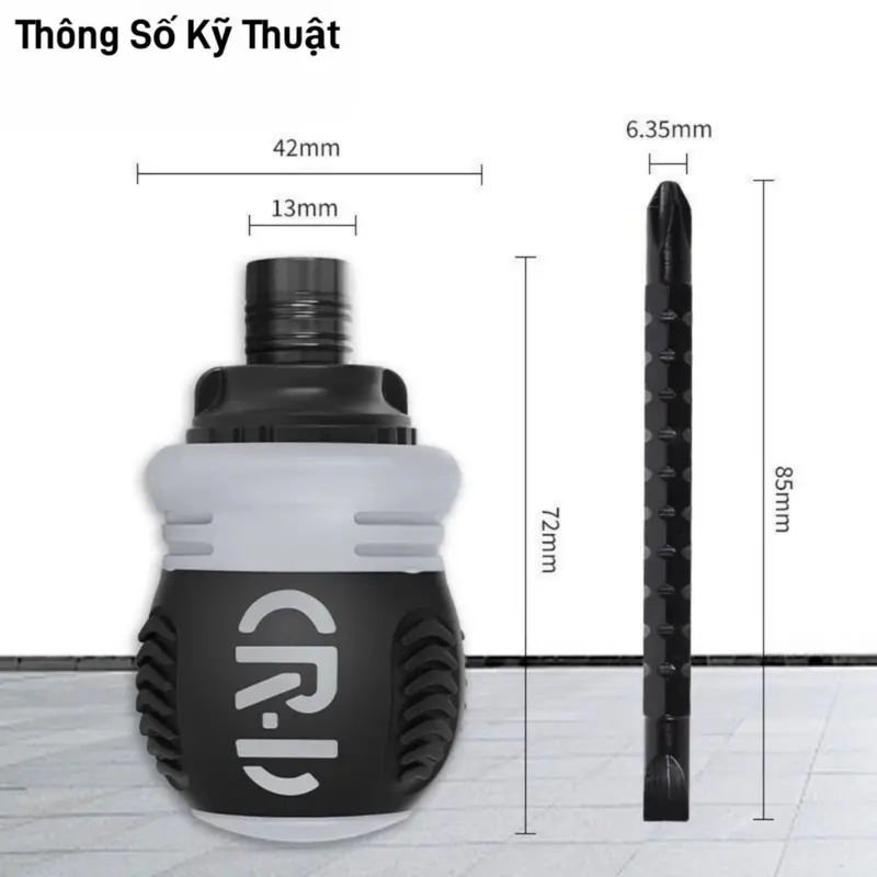 Bộ Hộp Tua Vít Lùn CRV Với 24 Đầu Mũi Vít, Tua Vít Có Chức Năng Đảo Chiểu, Trợ lực, Mũi Thép CR-V Siêu Cứng Bền Bỉ, Có Nam Châm Nạp Từ máy  tháo tua  vít 4