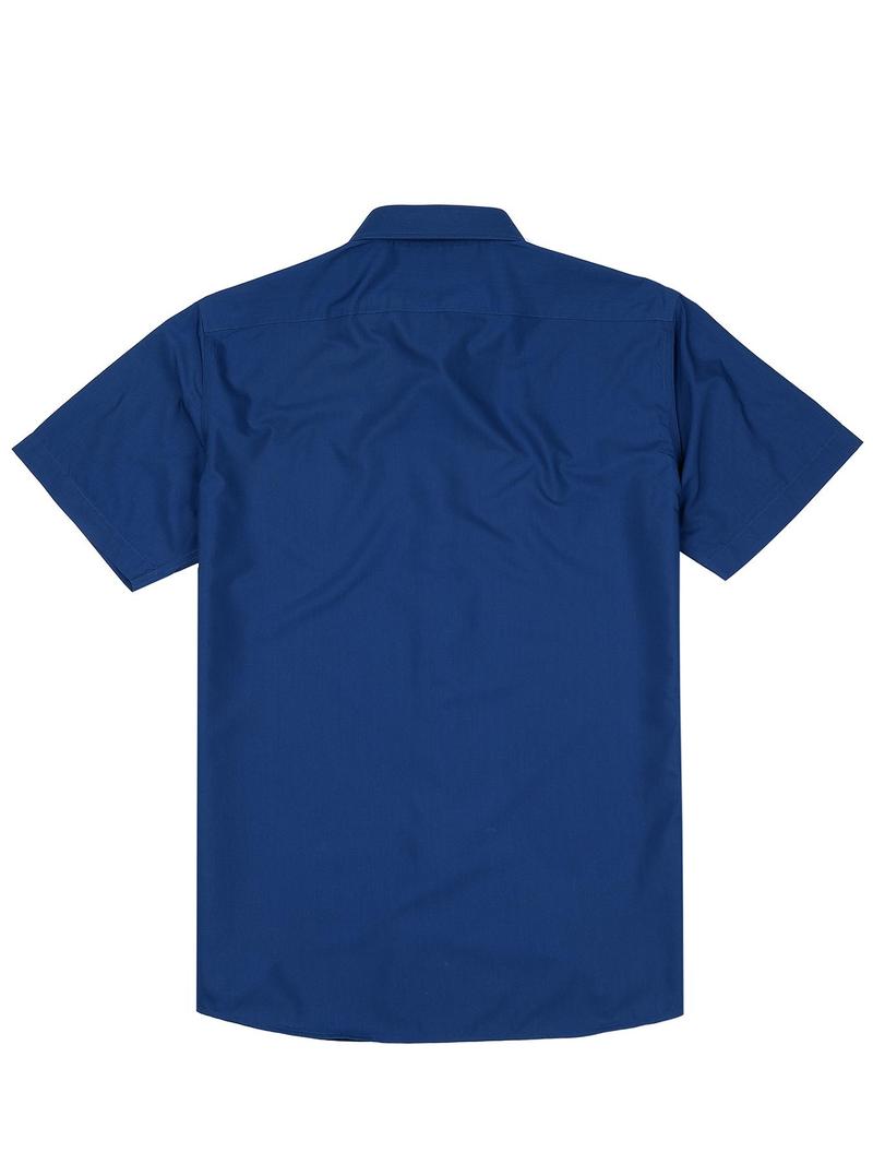 Product Introduction of Men's Solid Color Button Front Shirt, Casual Comfortable Short Sleeve Collared Top for Summer, Fashion Men's Clothes for Outdoor Activities 18