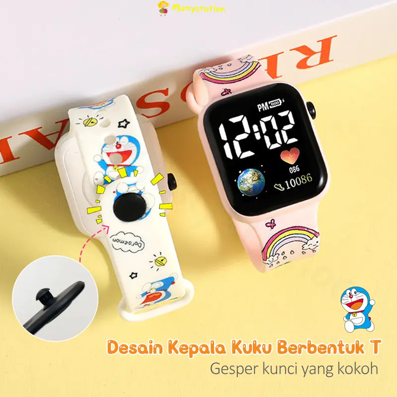 Mumystation Jam Tangan Anak Gelang Elektronik Jam Tangan Anak LED Fashion Kids Watch 5