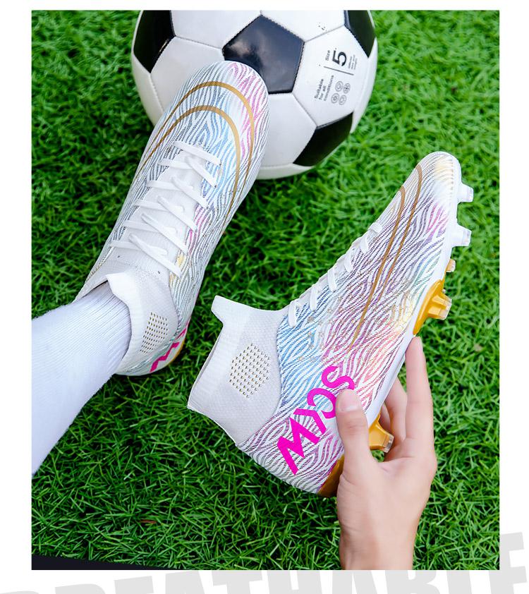 Product Introduction of Fustal！35-45 Ready Unisex Plus Size Training Football Shoes Fashion All-terrain Football Shoes Wide Last Soccer Shoes 15