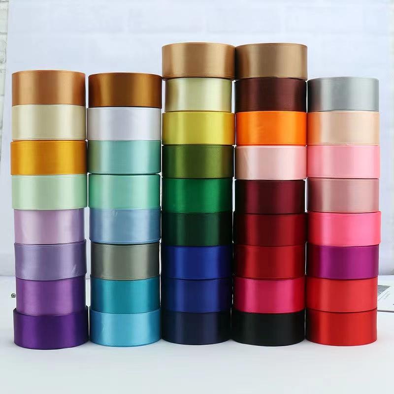 25Yards/Roll 40mm Satin Gift Wrapping Ribbon DIY Craft Wedding - TikTok ...