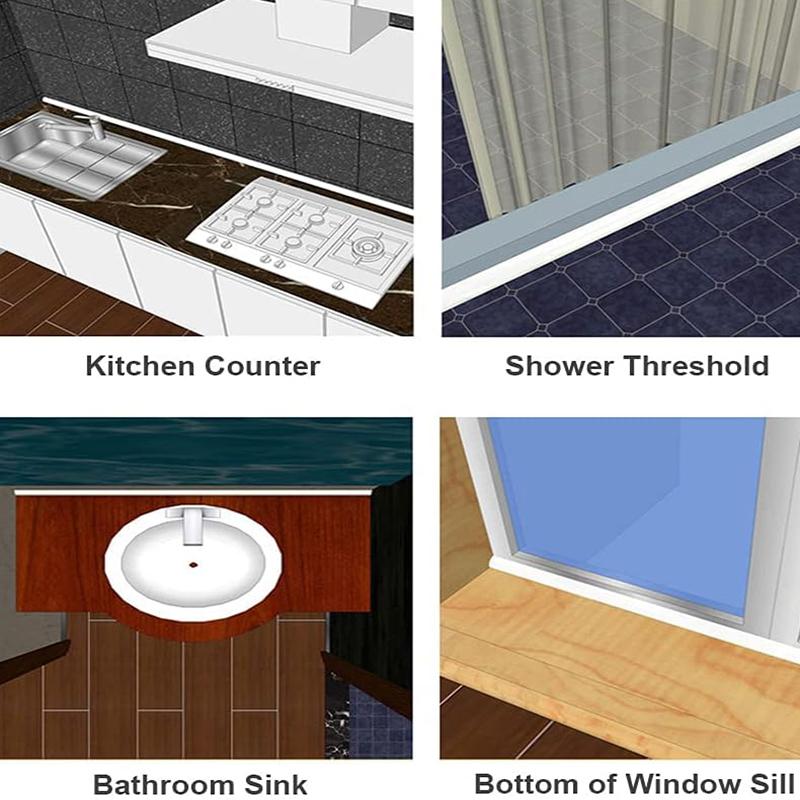 Product Introduction of ​Multifunctional Bathroom Waterproof Strip Floor Waterproof Sealing Strip 19
