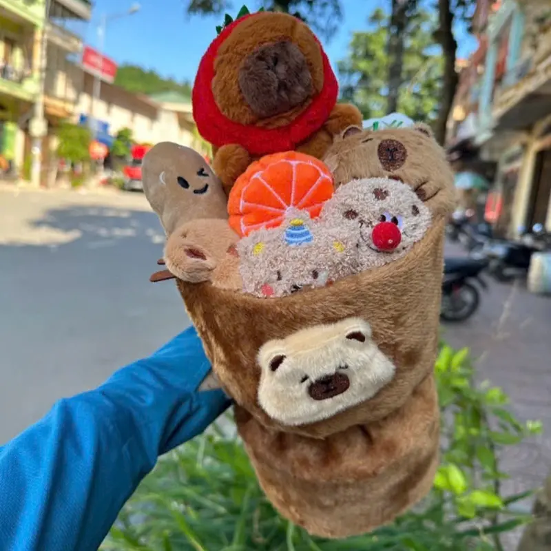 Bó Hoa Gấu Bông Labubu Độc Đáo - Quà Tặng Sinh Nhật, 20/10, Thú Bông Đồ Chơi Toy - Thú Nhồi Bông Led 6
