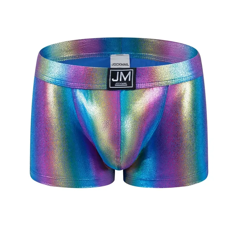 Men Underwear & Swimwear All-in-one Men's Beach Trunks Swimwear Swimsuit Shorts Boxer Briefs Summer Trunk Beach Shorts Rainbow 6
