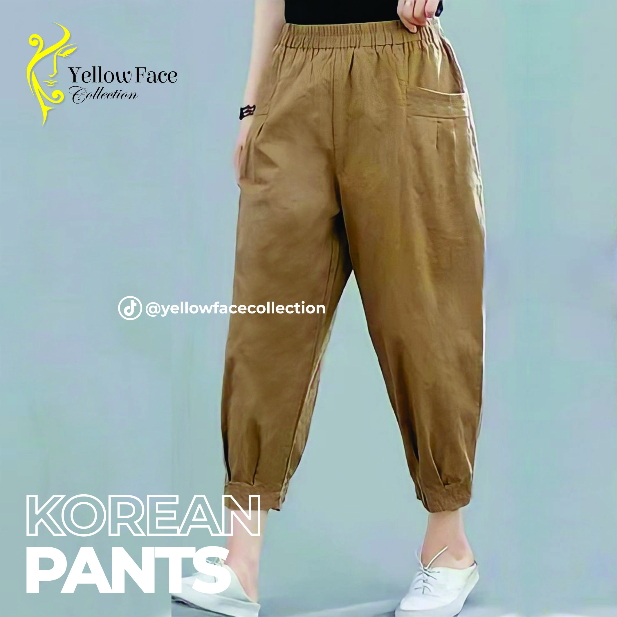 Celana Mera Pants Bahan Cotton Twill Size XL dan XXL / Celana Kasual Wanita Korean Style / Celana Wanita Korea / Celana Basic / Celana Katun / Celana Wanita Size Standart Sampai Jumbo / Celana Kulot Panjang Dewasa