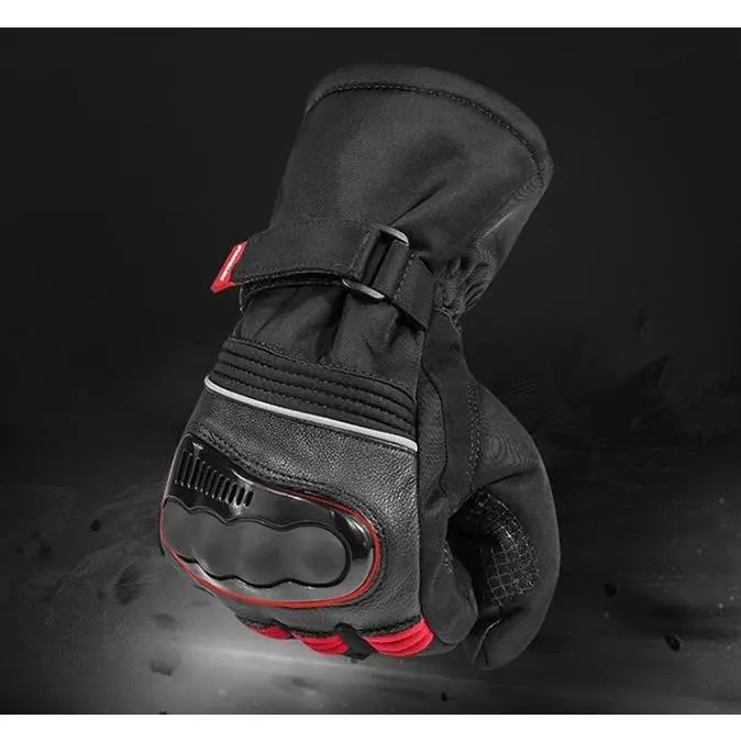 Găng Tay Kháng Nước Motowolf MDL 0318 Đen Thiết Kế Gù Carbon Chống Va Đập Tốt 4
