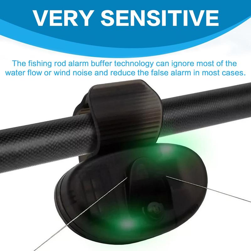 Product Introduction of Fishing Bite Hook Alarm, Clip-on Fishing Rod Alarm with LED Light, Electronic Buzzer for Outdoor Fishing, Fishing Accessories 3