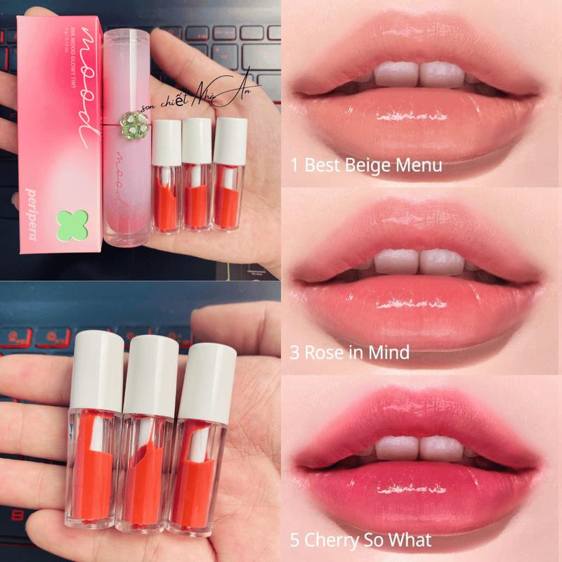 [ Son Chiết ] Son Tint Bóng Peripera Ink Mood Glowy Tint 03 19 20 21 22