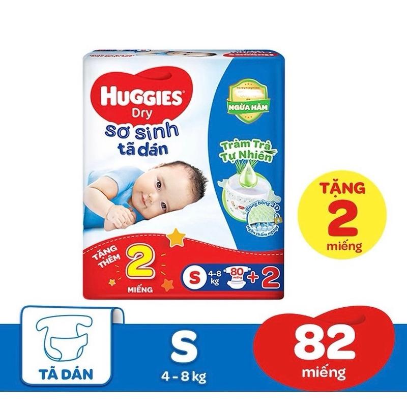 Mẫu Mới Tã dán sơ sinh Huggies skin perfect S80 tặng 2 miếng Trẻ sơ sinh Em bé Trẻ sơ sinh Bỉm Quần Cho Bé Nữ