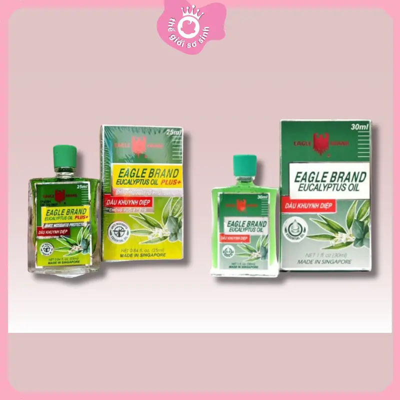 Dầu Khuynh Diệp Singapore cho bé  30ml/ 25ml dòng plus+ chống muỗi 8 tiếng cho bé 0
