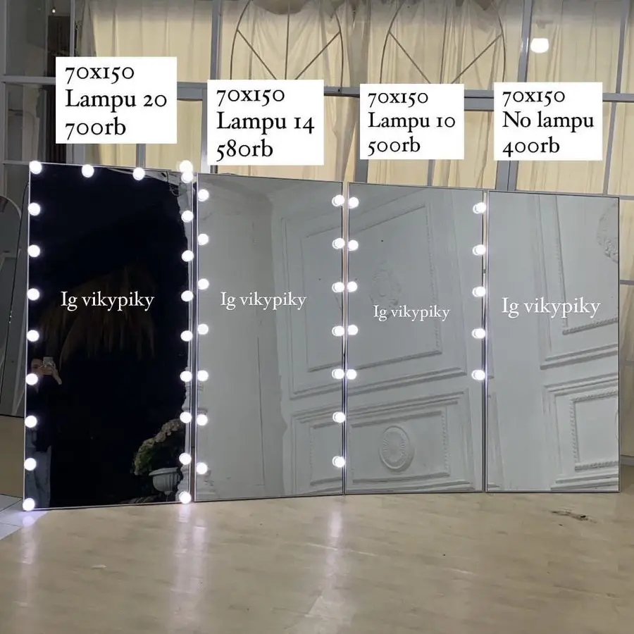 TERMURAH Vanity mirror KOTAK by Vikypiky ukuran 70x150cm