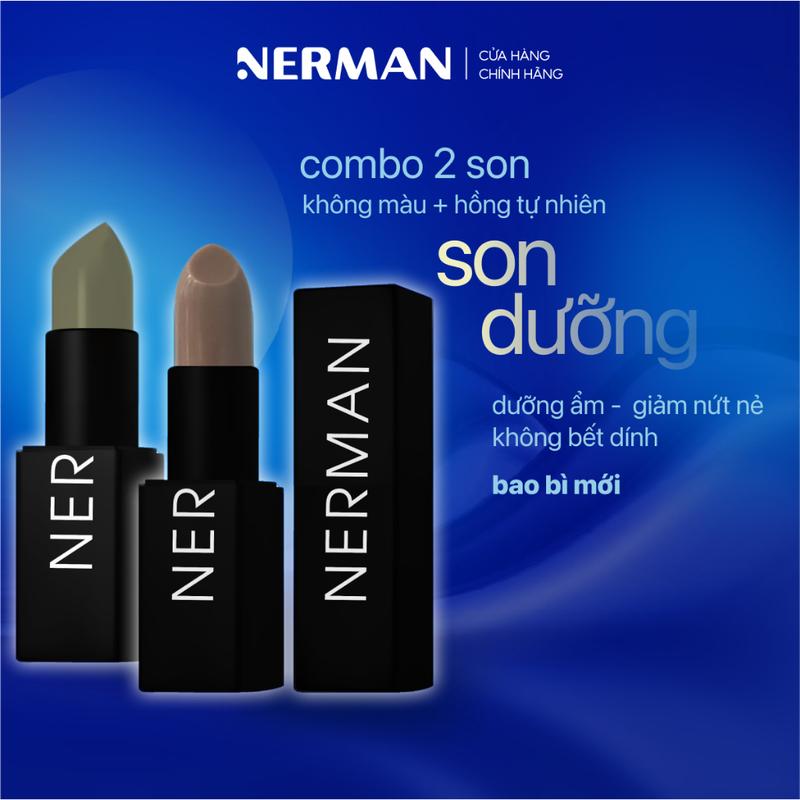 Son dưỡng cho nam Nerman dưỡng ẩm môi,giảm nứt nẻ,không bết dính,hỗ trợ mờ thâm Men in Black 4g Skincare Massage