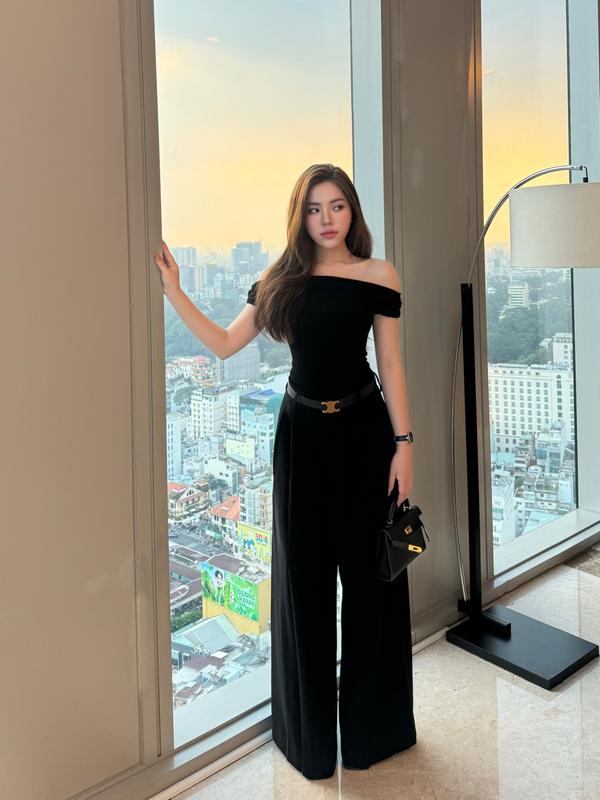 Quần Tây ống rộng xếp li LONA Pant cạp cao dáng suông ống rộng đơn giản thoải mái phong cách công sở, thanh lịch - ENKA VIETNAM Voi trắng 2