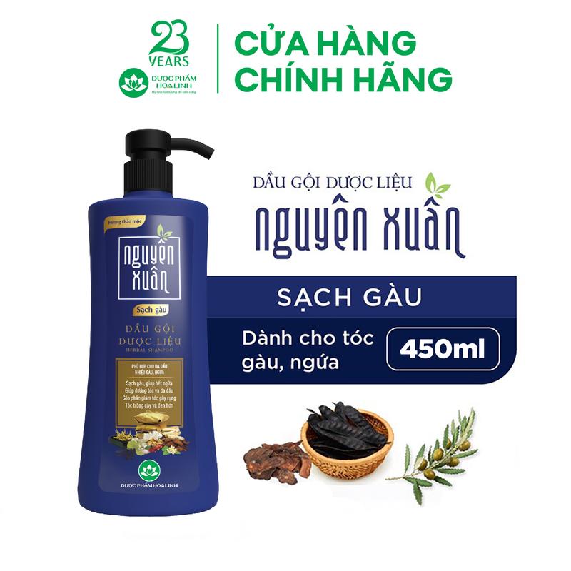 Dầu gội Dược liệu Nguyên Xuân Sạch Gàu 450ml - Tặng thêm 50ml giá không đổi