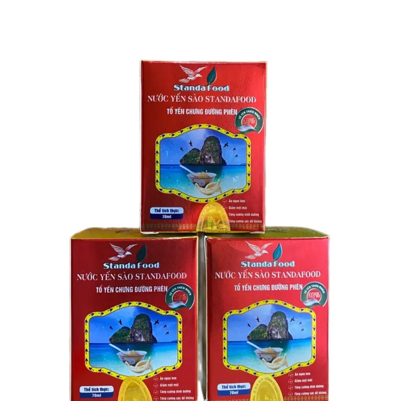 Yến sào Standa Food Hủ 70ml 30% Yến chưng đường phèn 5