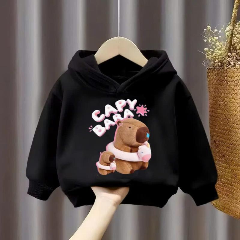 Áo nỉ hoodie thu đông dành cho bé trái và bé gái 14-45kg mẫu CAPYBARA. Thiết kế đẹp, chất liệu ấm áp.