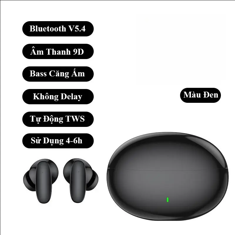 [Bản Pro] Tai Nghe Bluetooth 5.4 S90-Pro Thế Hệ Mới Cảm Ứng Chạm Chống Nước Giảm Tiếng Ồn Có Micro Đàm Thoại, Không Delay Khi Chơi Game Liên Quân - HÀNG CAO CẤP 6