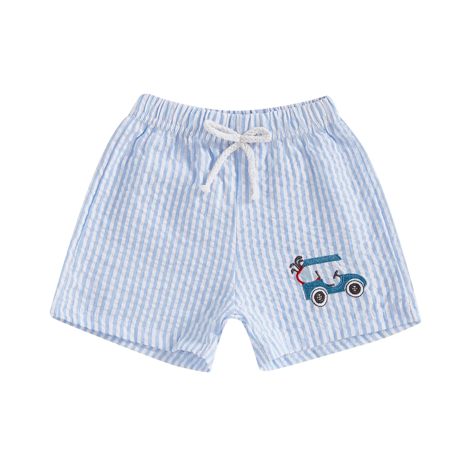 Toddler Kids Boys Shorts Set Summer Elastic Waist Stripes Print Loose Fit Shorts Bottoms for Infant Baby