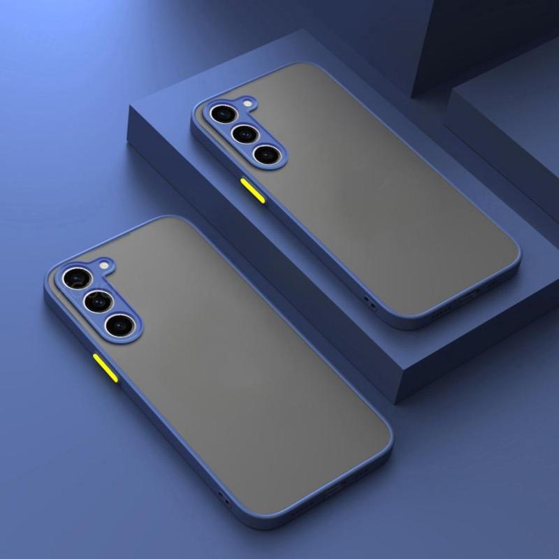 Product Introduction of Frosted Translucent Phone Case, 1 Count Anti-fall Fully Edged Mobile Phone Case, Shockproof Cases Cover Compatible with Samsung Galaxy S24 S23 S22 S21 Plus S24 Ultra 5G 10