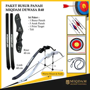 Miqdam Busur Panah Dewasa R40 Set Untuk Olahraga Luar Ruangan - Outdoor