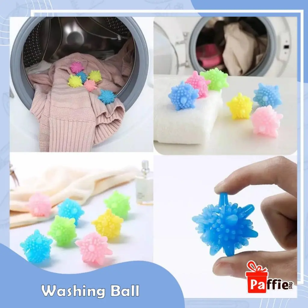 RAGAS PROMO Washing ball magic bola mesin cuci silikon laundry balls baju bersih mencuci alami baju anti kusut FLASH SALE