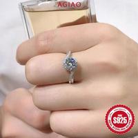 Gambar AGIAO S925 Cincin Elegan Perak Mata Malaikat Sederhana Terbuka Ring Wanita - 2 karat, Dapat disesuaikan dari A.GIAO.ID Kab. Gresik 5 Tokopedia