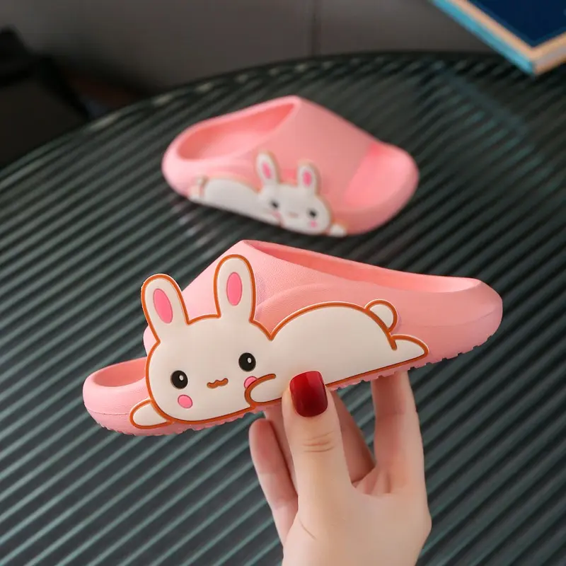 Kumada Sandal Kelinci Lucu Untuk Anak Laki laki Dan Perempuan Non-slip Mandi Dalam Ruangan Sandal Laki-Laki Dan Untuk Anak Besar Dan Sedang Sandal TX08 Kaki Fashion 3
