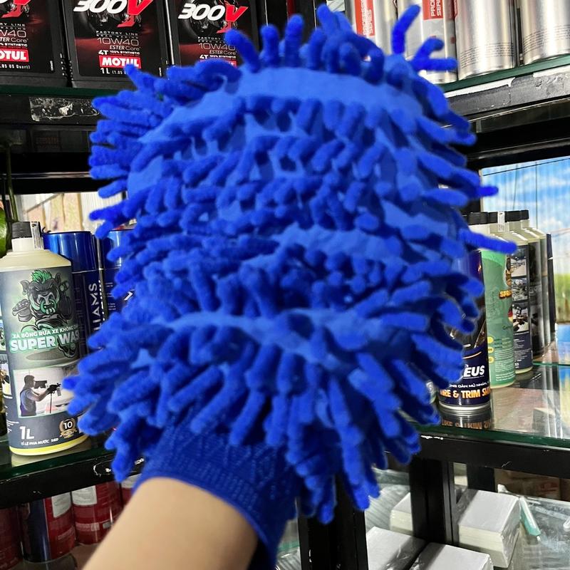 Găng Tay San Hô Rửa Xe Máy Ô Tô Vệ Sinh Nhà Cửa Sợi Lông San Hô Microfiber Vệ Sinh Nhà Cửa Tạo Bọt Thấm Hút