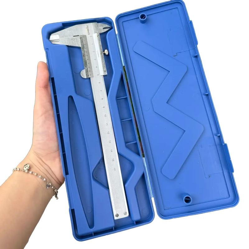 Thước kẹp cao cấp 150mm, thước kẹp thép trắng, đo đường kính bên trong và bên ngoài đường kính và chiều sâu