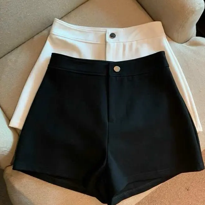 [Combo 2 Quần] Quần Short Nữ Cạp Cao Chất Umi Hàn Dày Dặn Co Giãn Women Pants 0