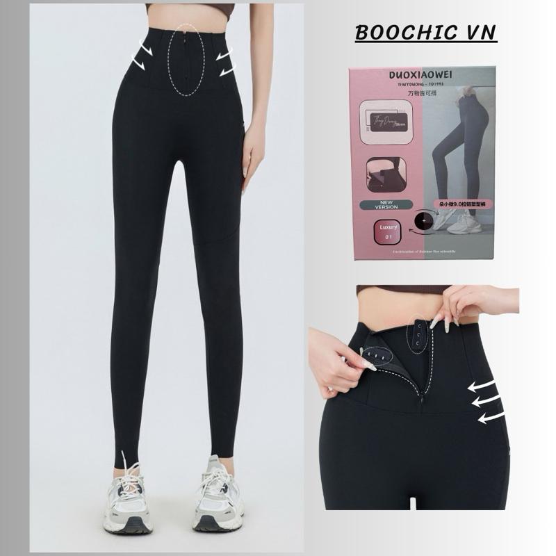 K01 PHIÊN BẢN MỚI Quần legging 9.0 đúc su 2 lớp định hình 2in1 - quần legging chống tia UV - UPF50++ - Quần legging khoá sút - THUYDUONG-TD1993 Nữ Legging