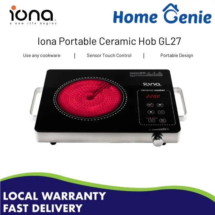 IONA Ceramic Induction Cooker Stove | Portable Electric Infrared Cooker Hob - GL27