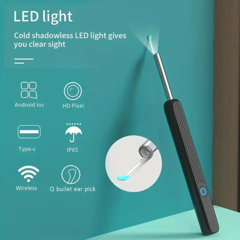 Smart Visual Ear Cleaner, Rechargeable Earwax Removal Tool, Lightweight Smart Visual Ear Pick, Multi-use Ear Cleaning Tool for Kids & Adults, Hygiene Products, Ear Canal Care Products, Birthday Gift 5