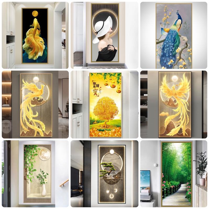 decor Tranh 3D Dán Tường Hiện Đại kích thước 1m2*60cm Mua 5 tấm tặng 1 tấm bức ảnh treo tường tranh cát chảy conan poster miếng tủ lạnh general posters Phòng Khách giấy