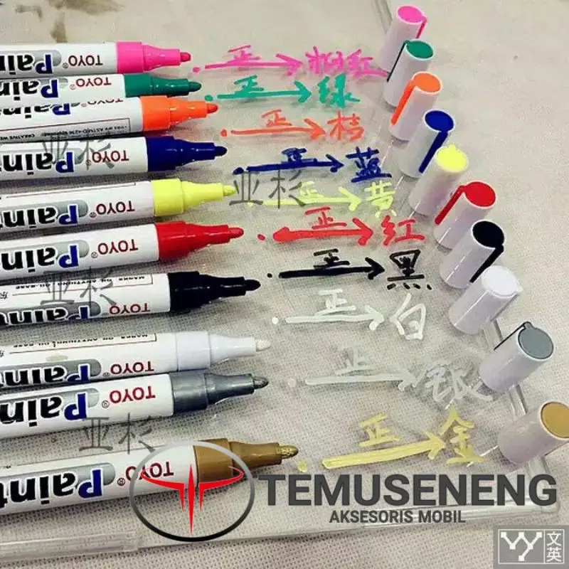 PEN SPIDOL WARNA BAN MOBIL MOTOR KARET PERMANEN TOYO ORI PAINT
