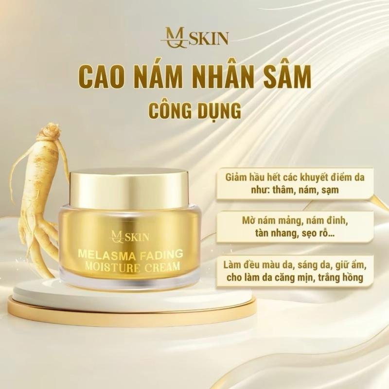 [ TẶNG Ủ TRẮNG THẢI CHÌ 20g ] M Q SKIN -COMBO NÁM GỒM CAO NÁM 15g+ SERUM CĂNG BÓNG 30ml-Hổ trợ cải thiện làn Nám cấp ẩm nuôi dưỡng da căng bóng. 2
