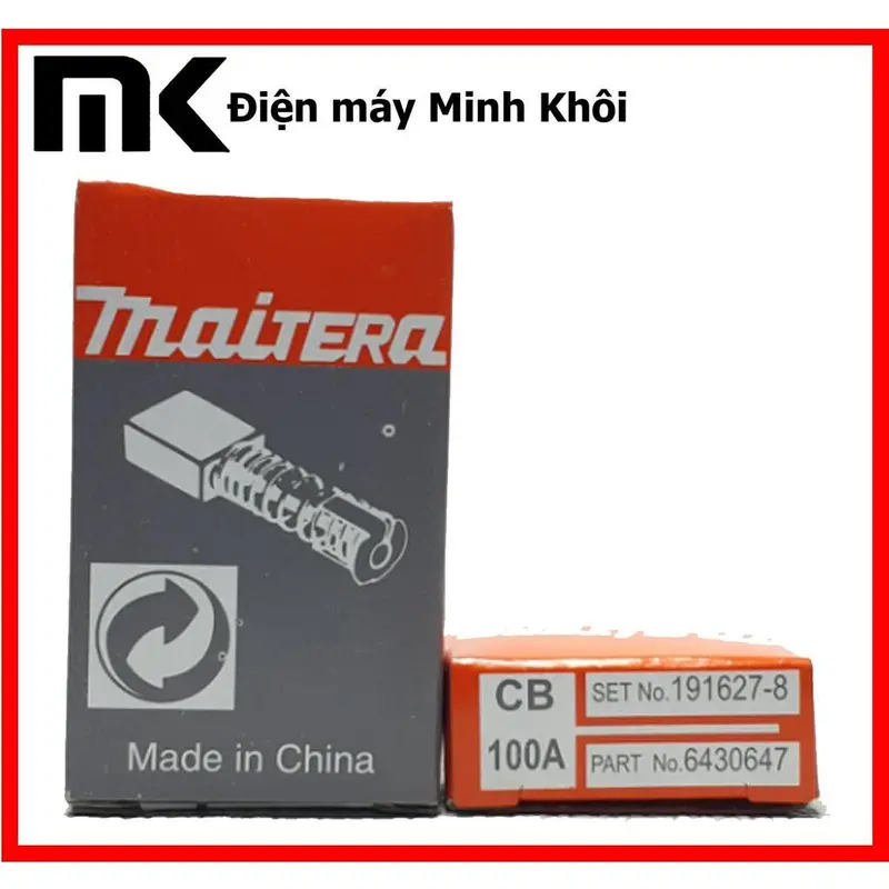Chổi than 100 ( 10 x 6 x 14.5mm ) máy khoan, máy mài, máy cắt sắt... 2