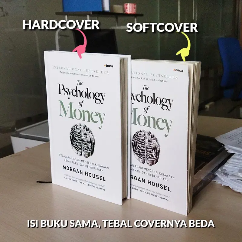 Buku The Psychology of Money - Morgan Housel Soft Cover Hard Cover 3