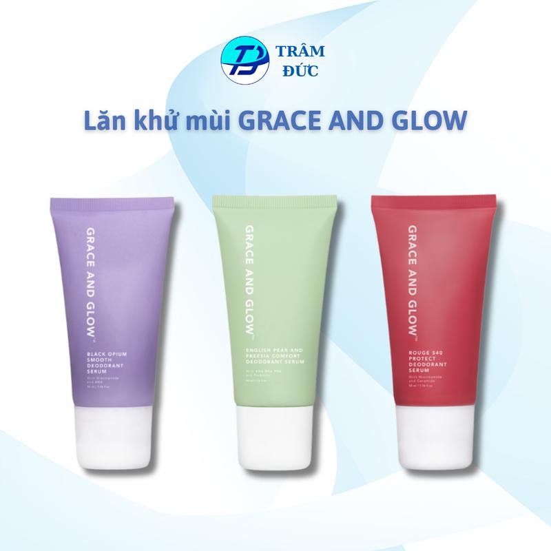 Grace and Glow Lăn khử mùi Smooth Deodorant Serum với Niacinamide và AHA