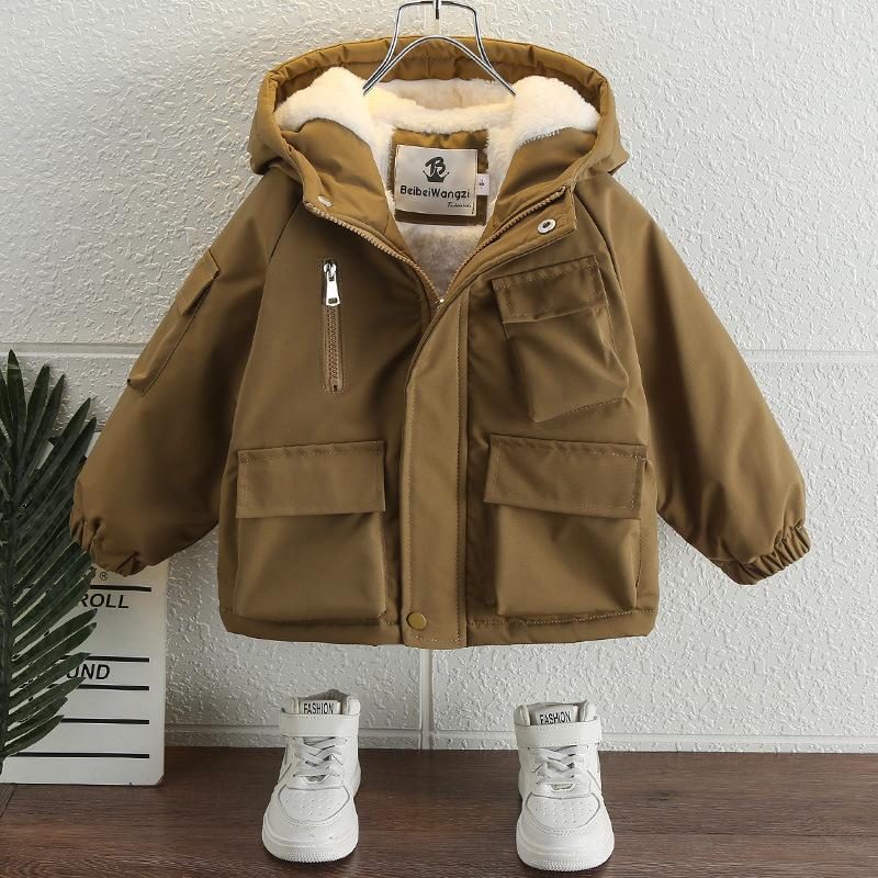 18-42 KG Áo Khoác GIÓ LÓT LÔNG Cho Bé Trai Gái Vải Tráng Bạc Cản Gió Chống Nước Giữ Ấm Cơ Thể