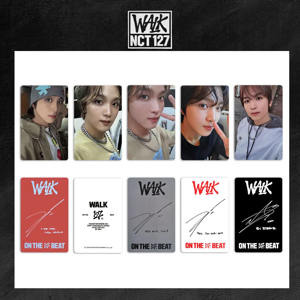1 7pcs NCT 127 HAECHAN WALK Lomo Cards ON THE BEAT WayV ID Photo