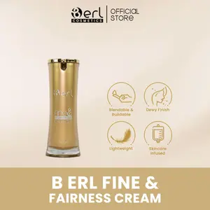 B Erl Fine and Fairness Cream | Foundation | Base Makeup | Alas Bedak | Lightening | Concealer BB Cream