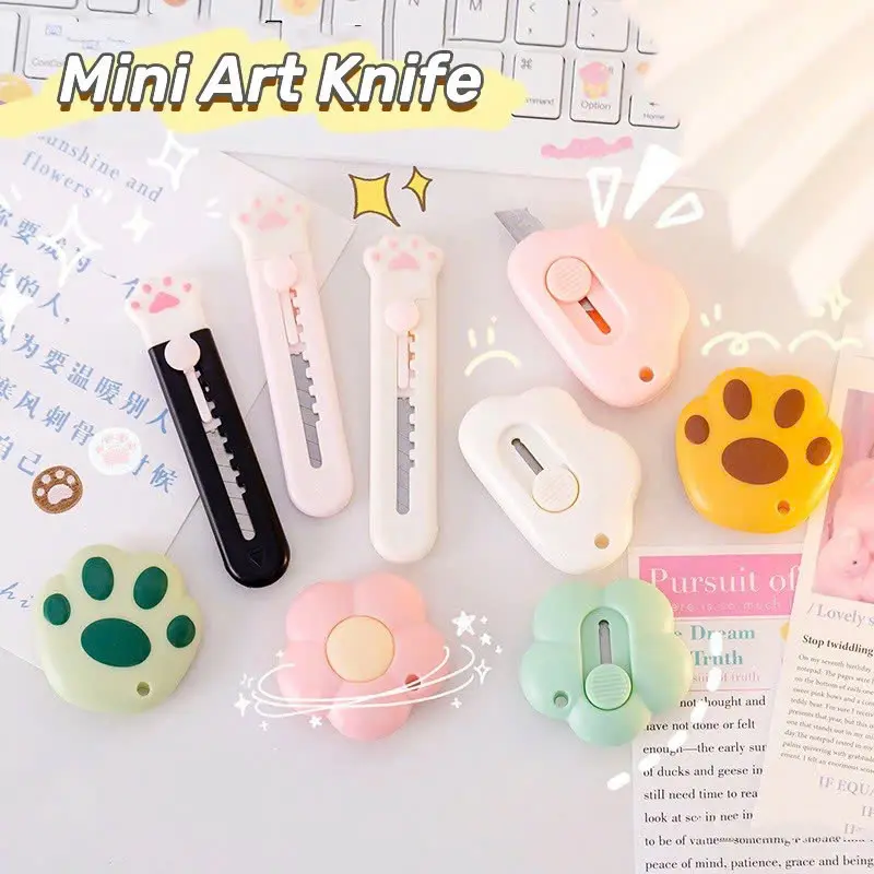 Dao rọc giấy mini tiện lợi màu sắc ngẫu nhiên dễ thương